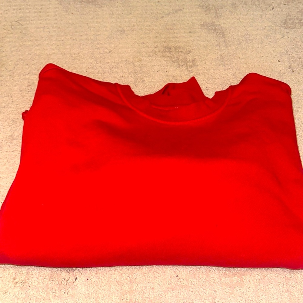 Red lululemon sweatshirt size 10